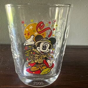 Vintage Mickey Mouse 2000 Walt Disney World McDonald's Collectible Glass